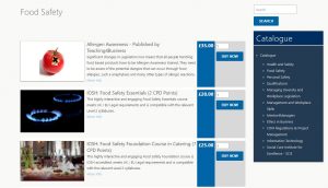Food Safety eLearning courses - training services