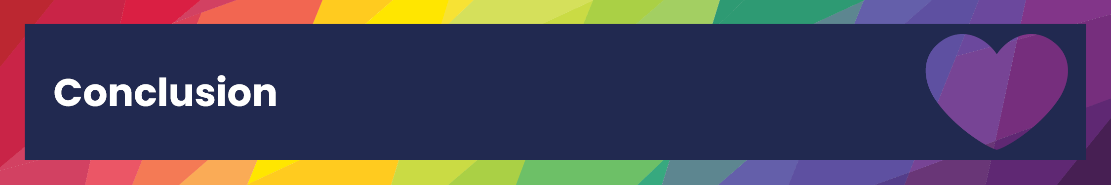 Identity blog - Conclusion banner Conclusion