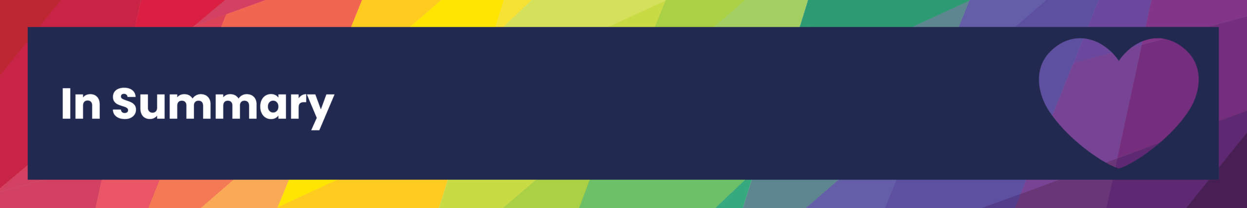In summary banner In summary