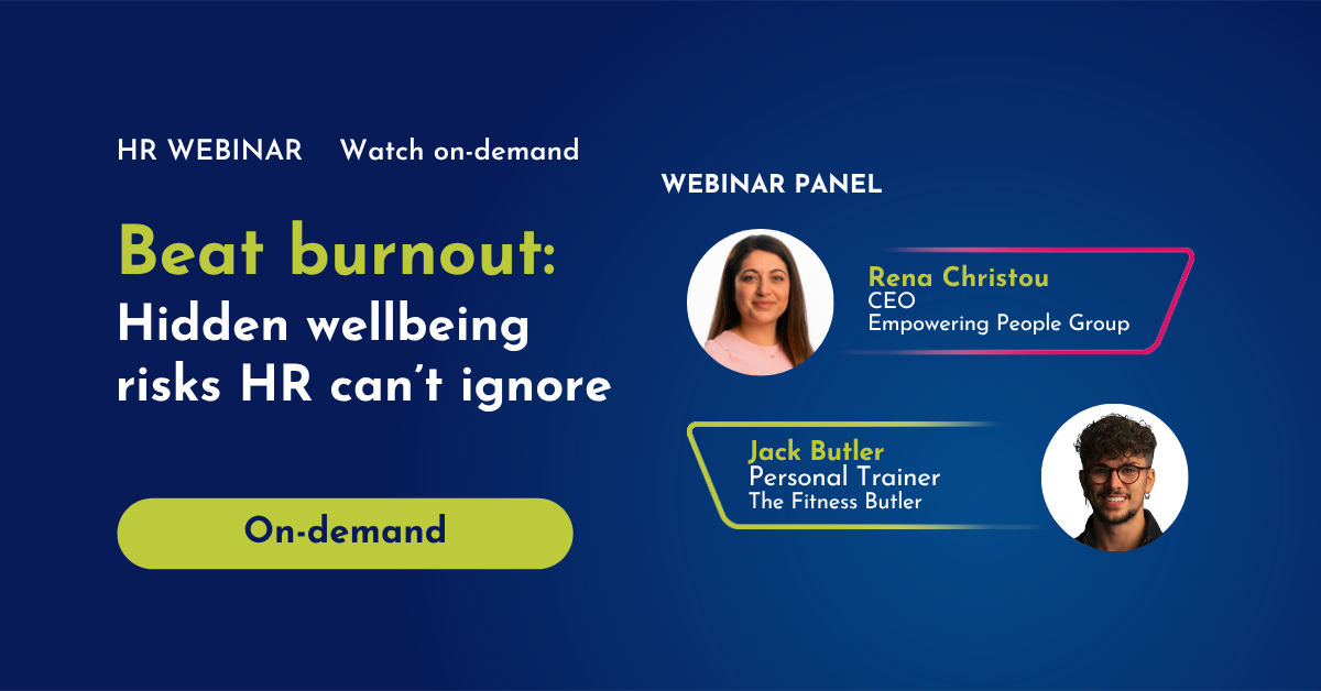Beat burnout Hidden wellbeing risks HR can’t ignore - on-demand featured image EPG Beat burnout on-demand webinar