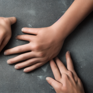 AI generated image of human hands
